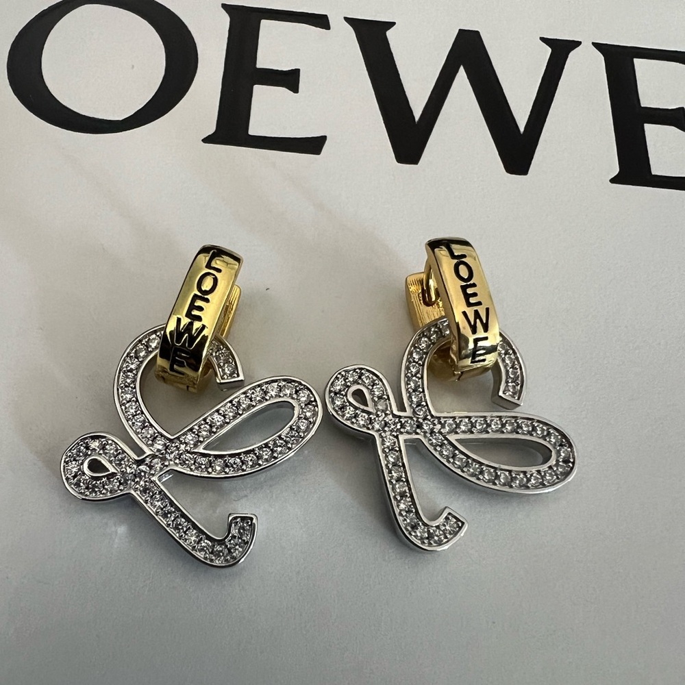 Loewe Gold and Silver Women's Earrings - Picture 2 of 7